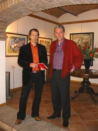 F.Murer con il pittore Domenico Simonini